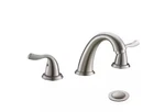 Phiestina Widespread Faucet Brushed Nickel 2 Handle W/ Pop Up Drain. Fixed Price $49.50.
