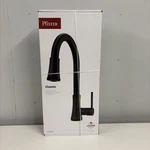 Pfister Classic Matte Black Single Handle Pull Down Kitchen Faucet F-529-7PFB. Fixed Price $76.50.