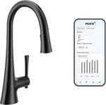 Moen Kurv Touchless Pull Down Sprayer Kitchen Faucet 9126EVBL. Fixed Price $379.99.