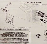 Delta T14251-SS-WE Dryden Monitor Series Shower Trim Stainless. Fixed Price $154.99.