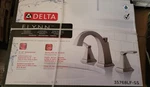 Delta Flynn Stainless Widespread 2-HANDLE Bathroom Faucet With Drain 35768LF-SS. Fixed Price $100.00.