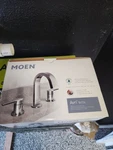 Moen Avri Chrome Widespread 2-HANDLE High-arc Residential Lavatory Faucet. Fixed Price $95.00.