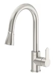 Symmons, S-6710-PD-STS-1.5, Identity Single Handle Kitchen Faucet, Satin Steel. Fixed Price $382.50.