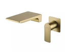 Boyel Living Single Handle Wall Mounted Faucet W/valve Brushed Gold SMD-2410BG. Fixed Price $99.99.