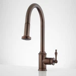 Signature Hardware SH434083 Southgate Pull-down Kitchen Faucet, Brass, Oil. Fixed Price $221.00.