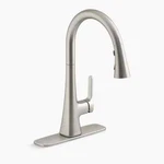 Kohler Guild Pull-down Kitchen Sink Faucet 3-FUNCTION K-R33912-VS Stainless Used. Fixed Price $69.90.