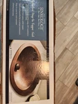 Sinkology Bathroom 20 In. Oval Drop-in Faucet Holes Rustic Aged Copper. Fixed Price $177.01.