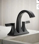 New Kohler Maxton 4" Centerset Bathroom Faucet Matte Black R22476-4D-BL Box Dent. Fixed Price $75.00.