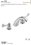 Delta Faucet 3549LF-WFLGHDF, 5.25 X 16.00 Inches, Chrome. Fixed Price $119.89.