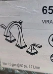 New Brizo 65330LF-GL Virage Widespread Lavatory Faucet Luxe Gold Finish. Fixed Price $599.00.