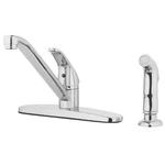 Aqua Vista 22-K81WS-CH-AV Kitchen Sink Faucet With Side Spray, Polished Chrome. Fixed Price $72.51.