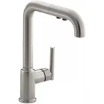 Kohler K-7505-VS Single Handle Pullout Spray Kitchen Faucet From The Purist. Fixed Price $256.62.