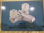 Banner Brass Washerless Deluxe Faucets 101 D. W/pop Up Drain Chrome. Fixed Price $22.00.