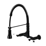 Kingston Brass GS124.PL Heritage 1.8 Gpm Wall Mounted Widespread - Black. Fixed Price $516.72.