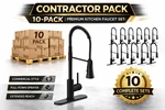 Design House Spencer Modern Single-handle Chef Kitchen Faucet Contractor Lot 10. Fixed Price $599.99.