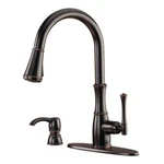 Pfister Wheaton Single-handle Pull-down Sprayer Kitchen Faucet Tuscan Bronze. Fixed Price $199.99.