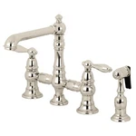 Kingston Brass KS727.ALBS English Country 1.8 Gpm Widespread - Nickel. Fixed Price $617.47.