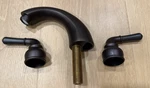 Pioneer Industries 2-HANDLE Widespread Bath Faucet Tuscany Bronze #800200TB Nos. Fixed Price $110.00.