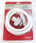 Kitchen Sink Faucet Spray Head & Hose White 48" Lasco Mpn 08-1527. Fixed Price $6.99.