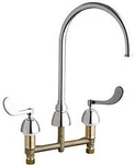 Chicago Faucets C786GN8FCXKABCP Concealed Hot And Cold Water Sink. Fixed Price $556.72.