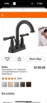 Delta Chamberlain 25747LF-BL Matte Black 2-HANDLE Centerset Bathroom Faucet New. Fixed Price $64.00.