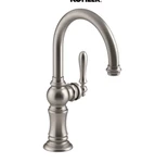 Kohler Artifacts K-99264-VS Swivel Spout Bar Prep Kitchen Sink Faucet Stainless. Fixed Price $330.60.