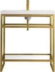 James Martin Vanities C105V31.5WG Boston 31-1/2" Rectangular Radiant Gold. Fixed Price $1290.00.