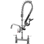 Commercial Pre-rinse Deck Mount 26''HEIGHT Pull Down Sprayer Kitchen Sink Faucet. Fixed Price $109.00.