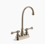 Kohler K-16112-4A-BV Revival Two Hole Centerset Bar Sink Faucet Brushed Bronze. Fixed Price $400.00.