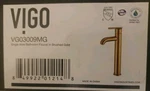 Vigo VG03009MG Seville Single Hole Vessel Bathroom Faucet Matte Gold New. Fixed Price $64.50.