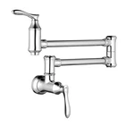 Nob Tuscany Marianna Wall-mount Handle Polished Chrome Water Pot Filler Faucet. Fixed Price $99.00.