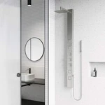 New Vigo VG08017ST Sutton 58 4-JET Thermostatic Shower Panel With Head,. Fixed Price $361.53.