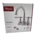 Pfister LF-WL2-45PC Bathroom Sink Faucet With Porcelain Handles Chrome. Fixed Price $74.97.