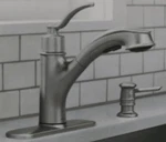 Moen 87377SRS Marbrook One Handle Pullout Kitchen Faucet - Spot Resist Stainless. Fixed Price $249.97.