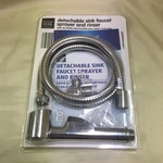 Easy Home Detachable Sink Faucet Sprayer Rinser Stainless Hose Chrome New. Fixed Price $30.00.