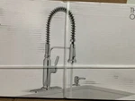 Kohler Ealing Chrome Single Handle High-arc Kitchen Faucet W/sprayer Function. Fixed Price $215.99.