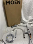 Moen Weymouth Chrome One-handle Spring Pulldown Kitchen Faucet S73104. Fixed Price $316.91.