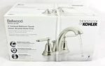 Kohler Bellwood R97833-4D-BN 4" Bathroom Faucet Brushed Nickel New Free Shipping. Fixed Price $54.93.