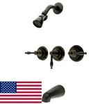 Elements Of Design Magellan EB235KL Three Handle Tub Shower Faucet Oil. Fixed Price $330.20.