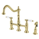 Kingston Brass KS127.BPLBS Bel-air 1.8 Gpm Widespread Bridge. Fixed Price $435.47.