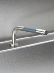Vola T1 Deck Mounted Pull Out Hand Shower, With Hose In Black Matte. Fixed Price $600.00.