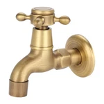 Wall Mounted Vintage Solid Brass Faucet, Single Cold Water, Tape For K.... Fixed Price $57.06.
