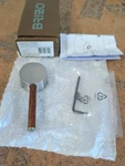 Brizo HLK177-PNWD Odin Kitchen Faucet W/ Lever Handle, Nickel/wood Finish. Fixed Price $110.00.