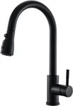 Black Kitchen Faucet With Pull Down Sprayer 14.5X8.5X2, Matte. Fixed Price $69.38.