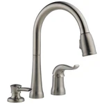 Delta 16970-SSSD-DST Single Handle Pull-down Faucet Stainless. Fixed Price $294.89.