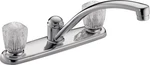 Delta 2102LF Kitchen Faucet 8" Deck Mount Chrome Solid Brass 1.8 Gpm. Fixed Price $134.55.