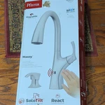 Pfister Masey Kitchen Faucet Spot Defense Touchless Stainless Steel. Fixed Price $175.00.