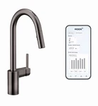 Moen Smart 7565EVBLS Align Pull-down Spray Kitchen Faucet -black Stainless. Fixed Price $840.00.