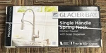 Glacier Bay Mandouri 1-HANDLE Spring Neck Pull Down Sprayer Kitchen Faucet Ss. Fixed Price $99.00.