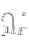 Phiestina Widespread 8 Inch 3 Holes Brushed Nickel Bathroom Faucet Two Handle.... Fixed Price $79.99.